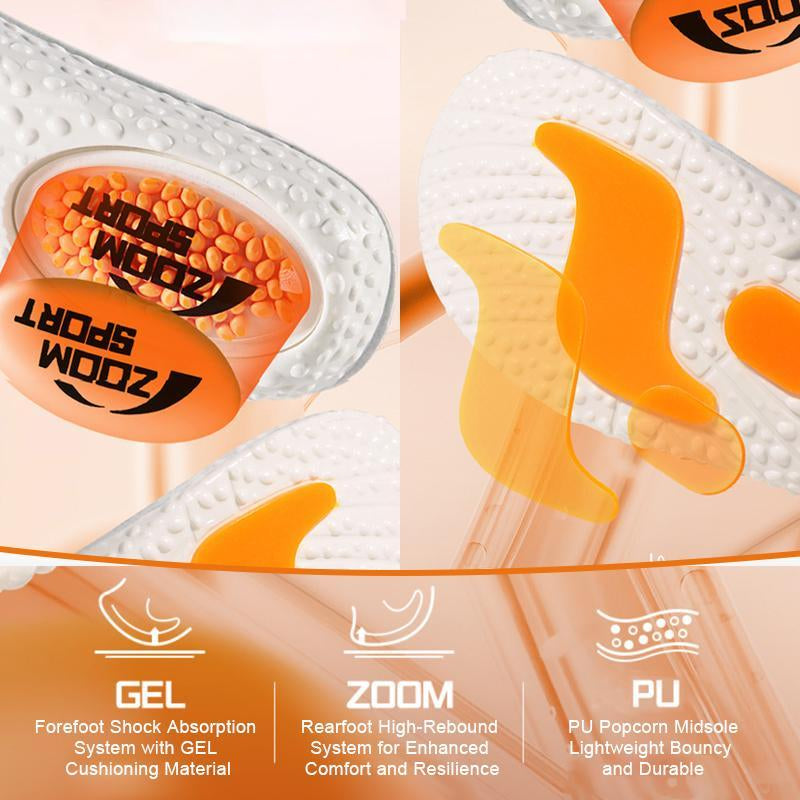 Sports & Work Insoles for Men & Women - Plantar Fasciitis Arch Support Orthotics for Work, Running, Sports & All-Day Wear - Relieve Heel Pain, Flat Feet, High Arch - Memory Foam Cushioning with Shock Absorption for Enhanced Comfort & Performance